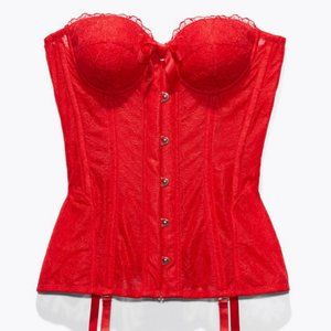 Savage x Fenty Red Lace Corset